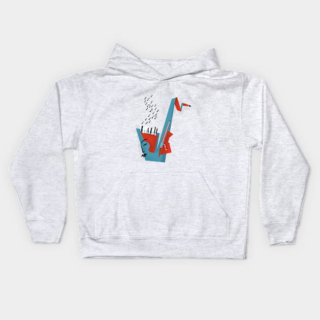 Letter J Aesthetic Kids Hoodie by JaunzemsR